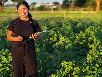 Diana Escamilla uses genomic selection almost every day while designing a cotton-breeding program at Avalo.
